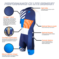 PERFORMANCE Cyclocross Skinsuit Long or Short-sleeved