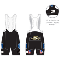 TECH Bib Shorts - Endurance+ Chamois, Silicon Gripper