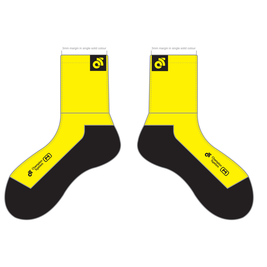 Sublimated Sock 4 Inch