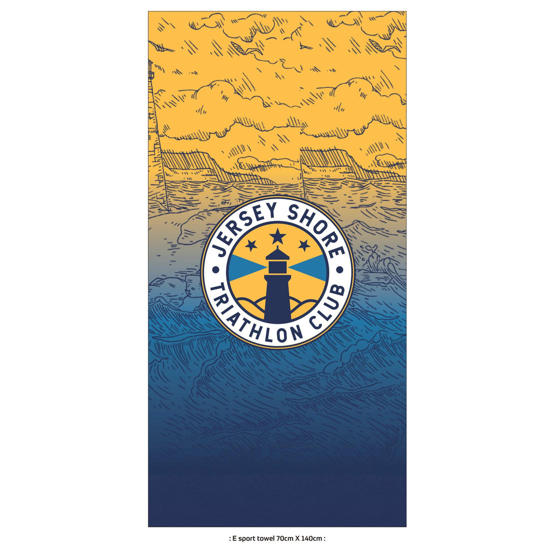 PERFORMANCE E sport towel 70cm x 140cm